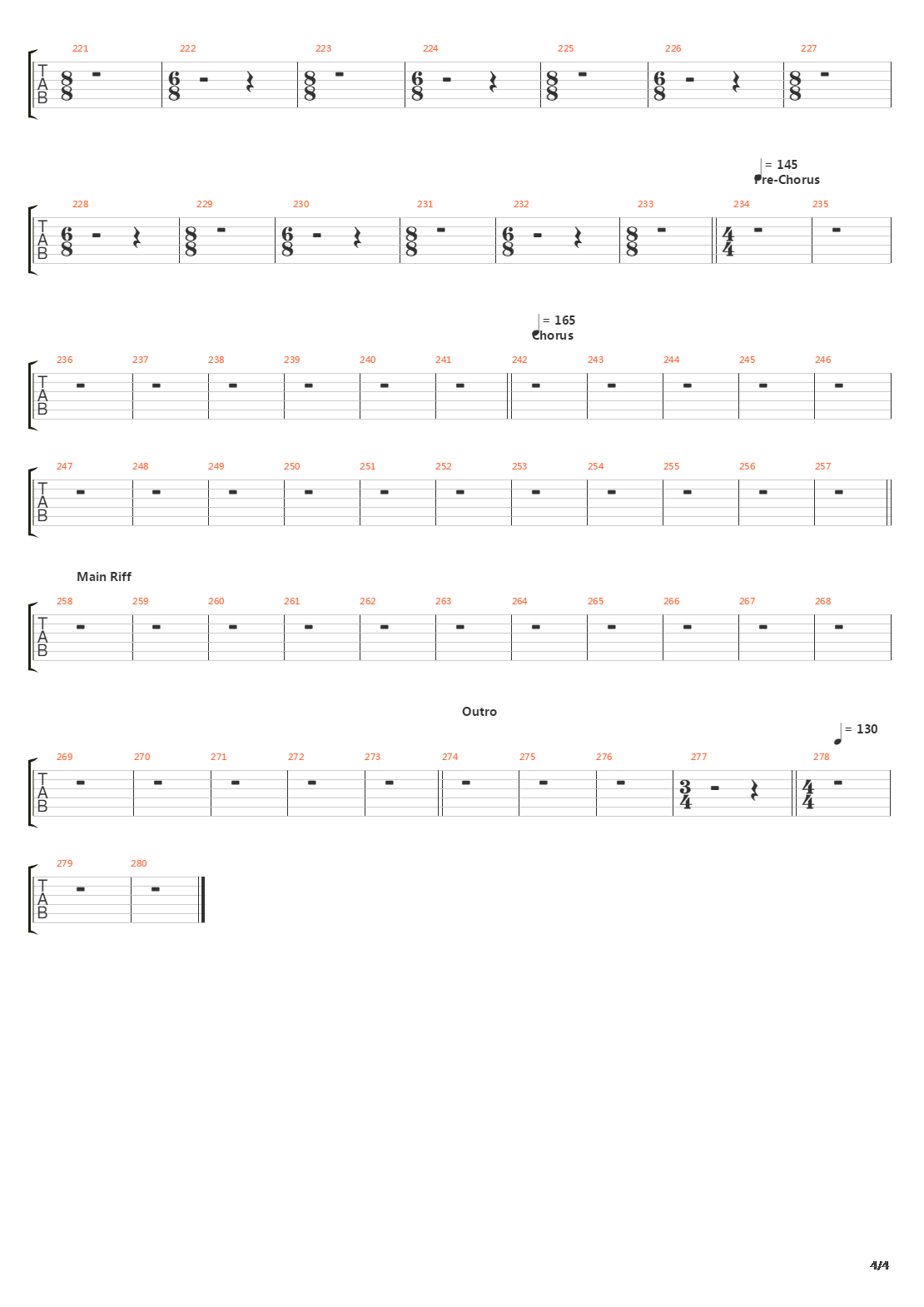 Iii The Fatal Beginning吉他谱