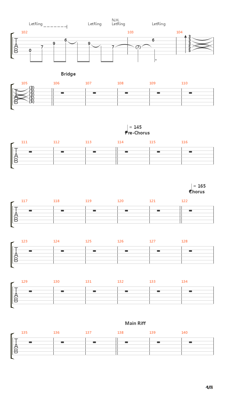 Iii The Fatal Beginning吉他谱