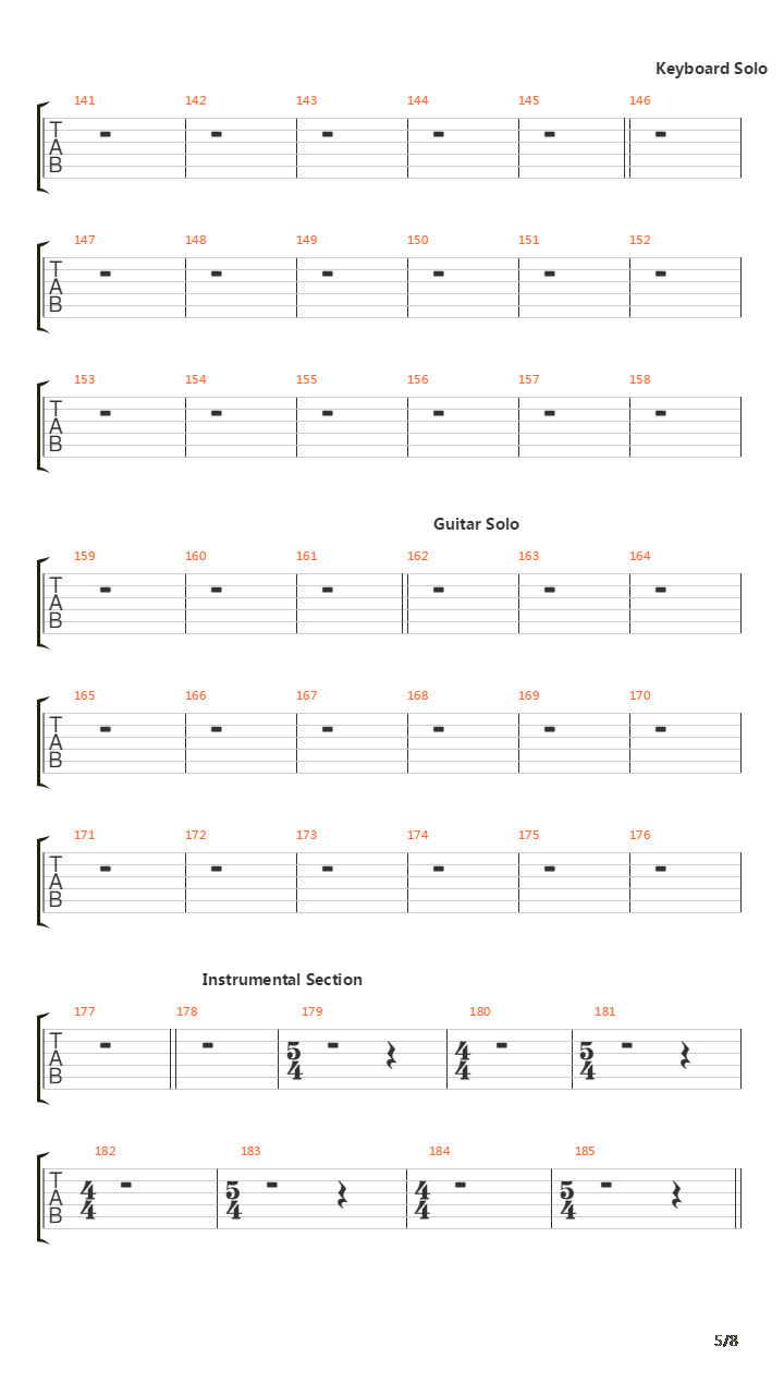 Iii The Fatal Beginning吉他谱