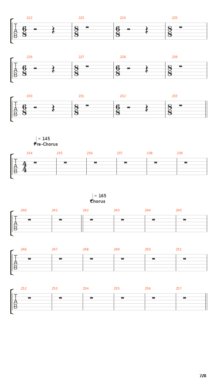 Iii The Fatal Beginning吉他谱