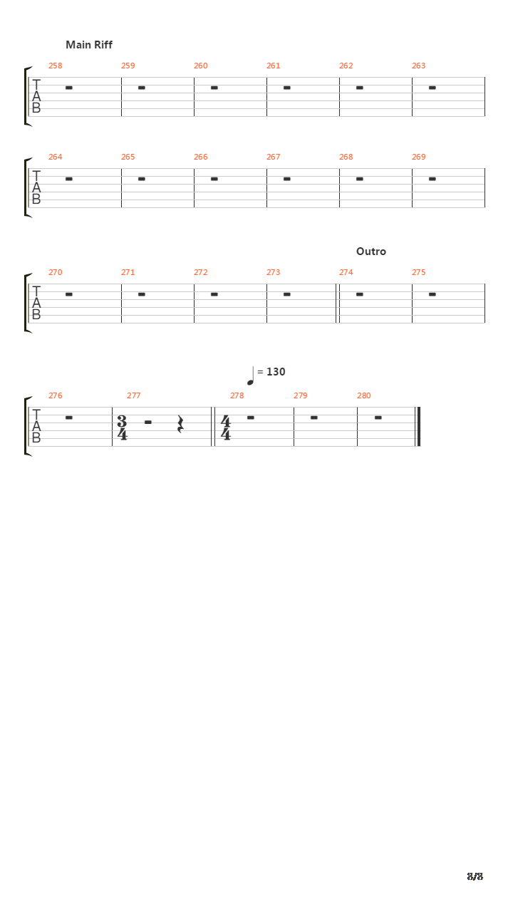 Iii The Fatal Beginning吉他谱