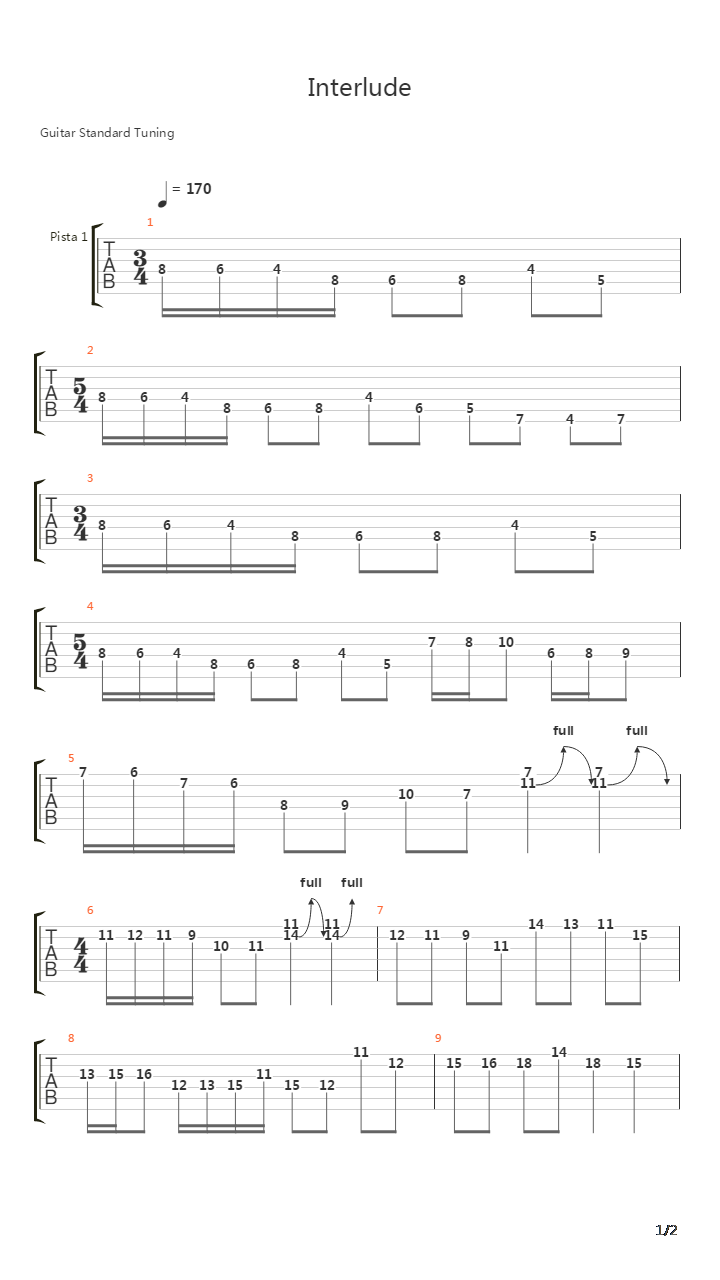 Interlude吉他谱