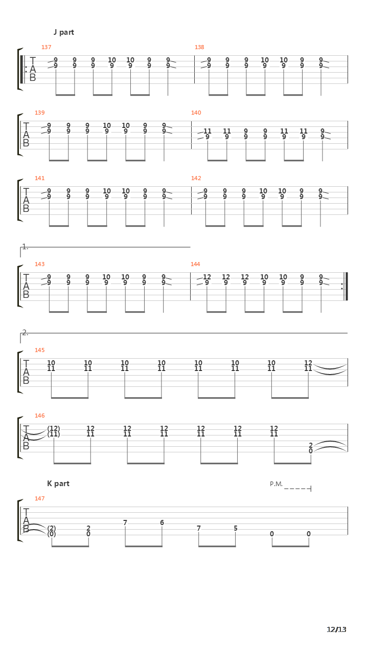 1999吉他谱