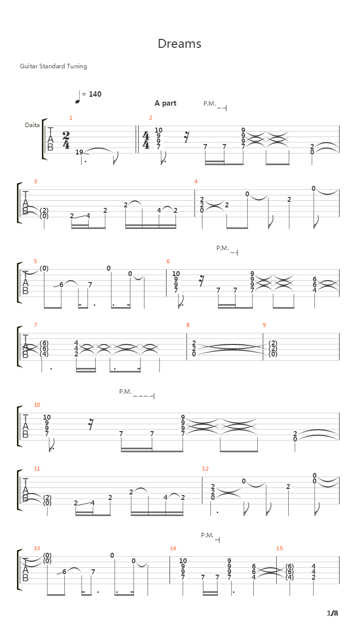 Dreams吉他谱