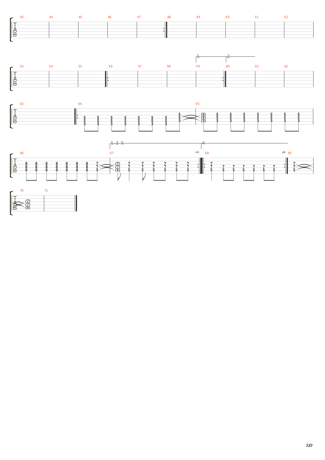 Step Down吉他谱