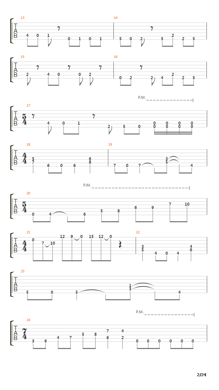 Way Beyond The Fond Old River吉他谱