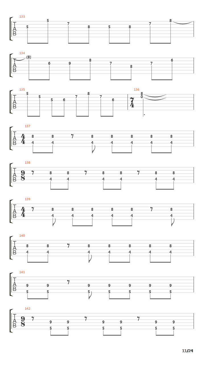 Way Beyond The Fond Old River吉他谱