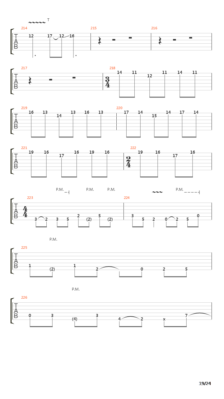 Way Beyond The Fond Old River吉他谱