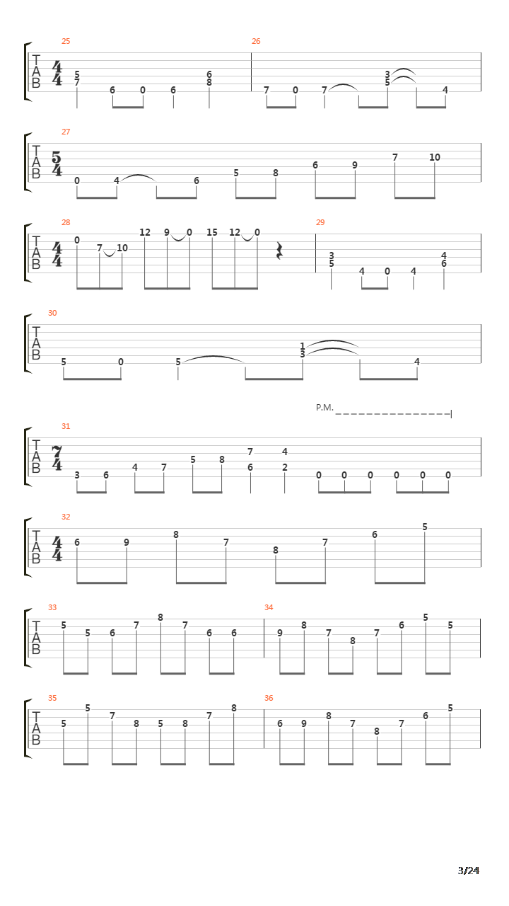 Way Beyond The Fond Old River吉他谱