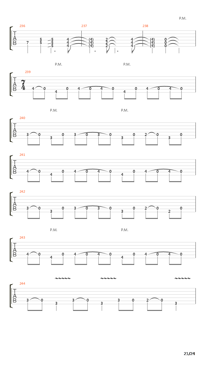 Way Beyond The Fond Old River吉他谱