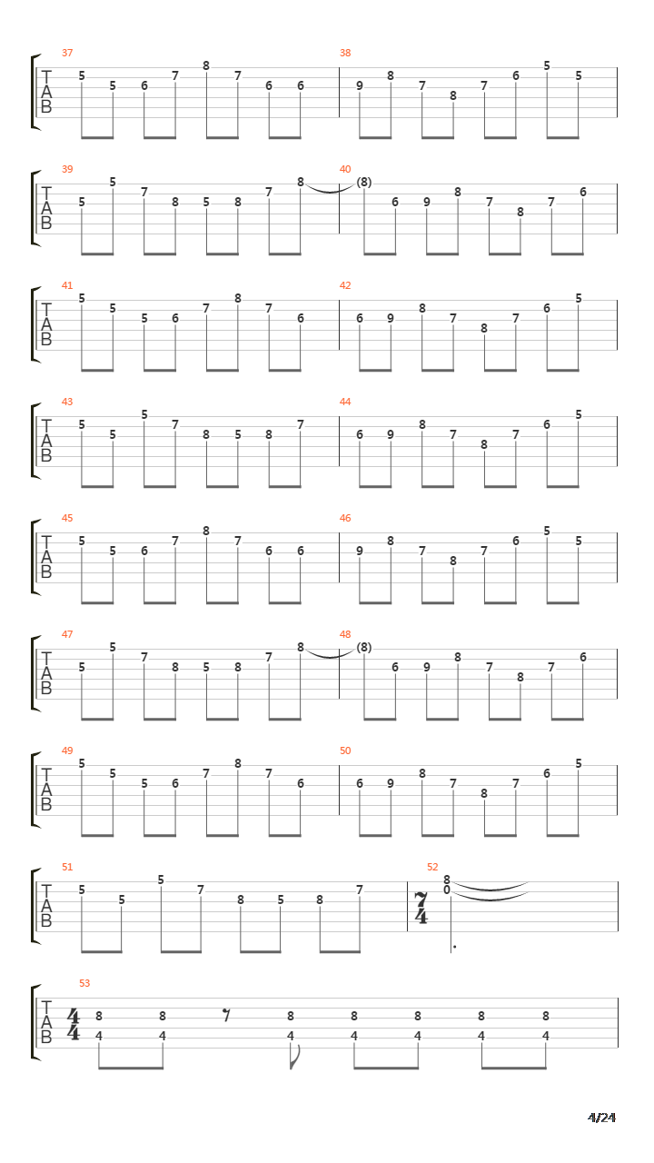 Way Beyond The Fond Old River吉他谱