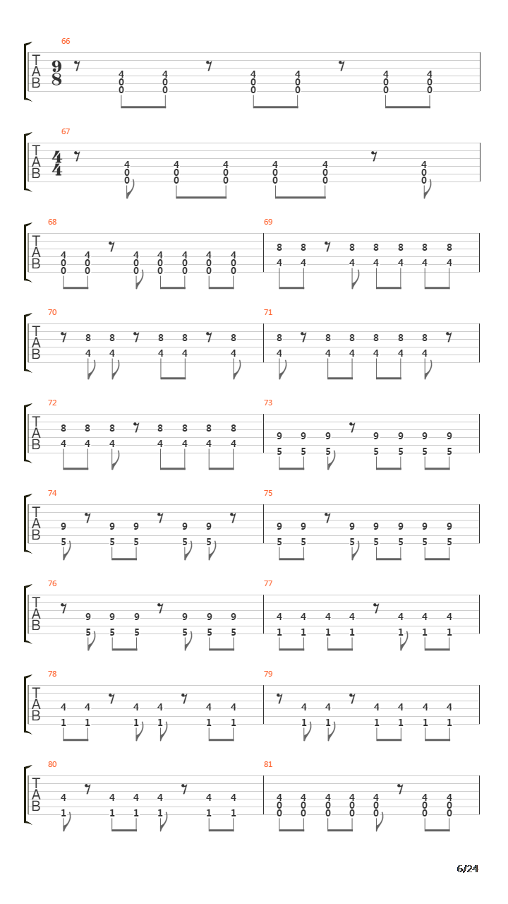 Way Beyond The Fond Old River吉他谱