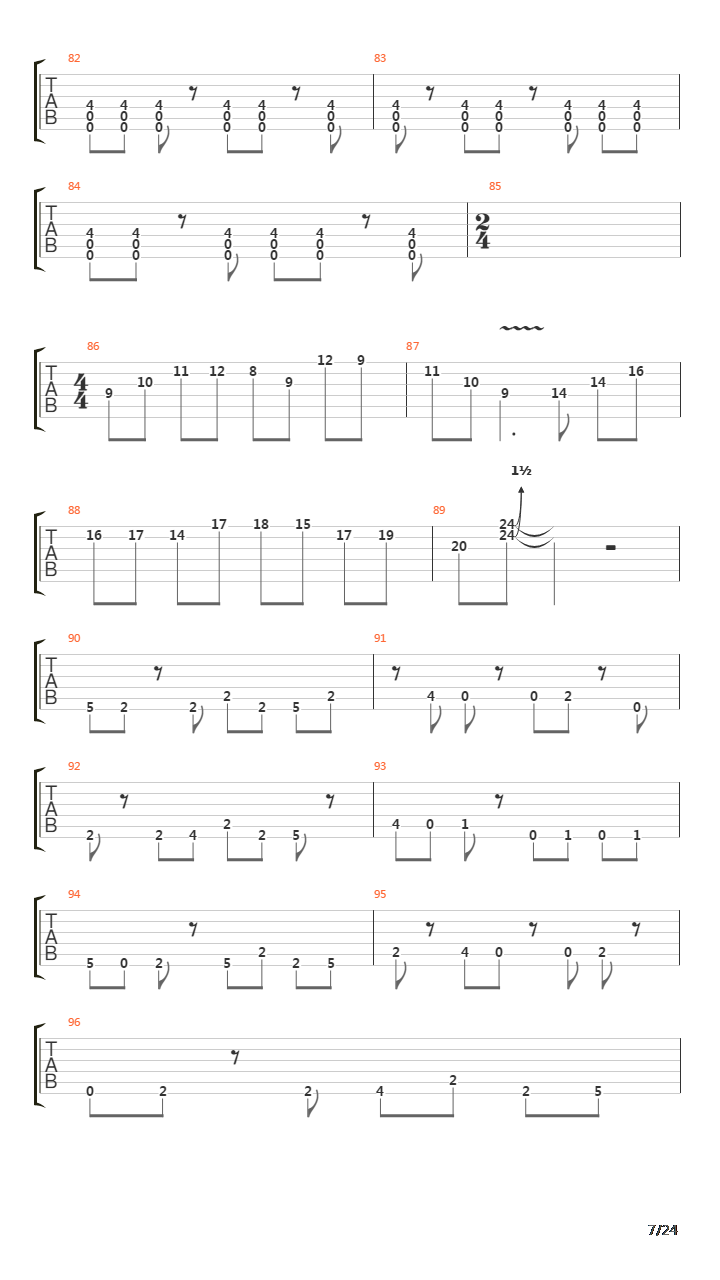 Way Beyond The Fond Old River吉他谱