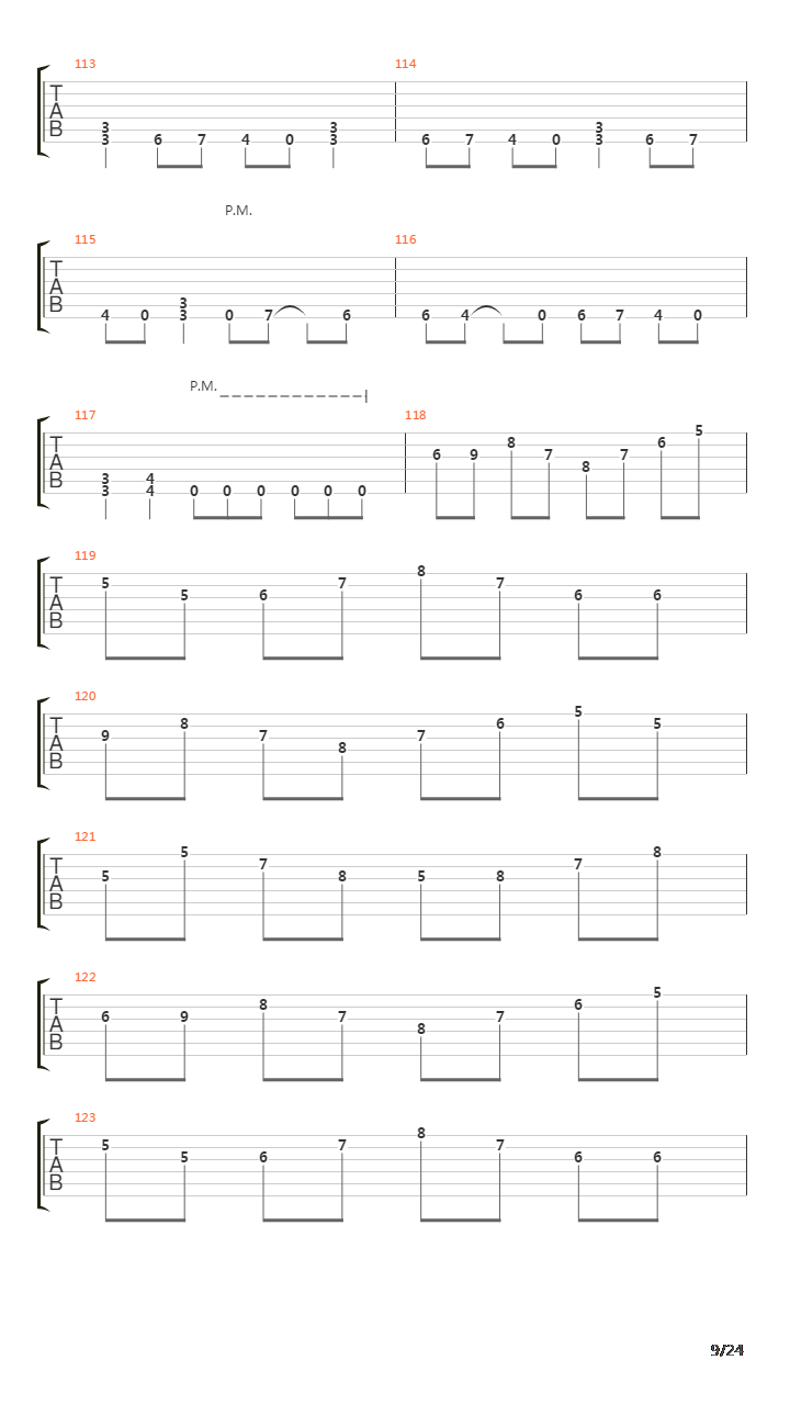 Way Beyond The Fond Old River吉他谱