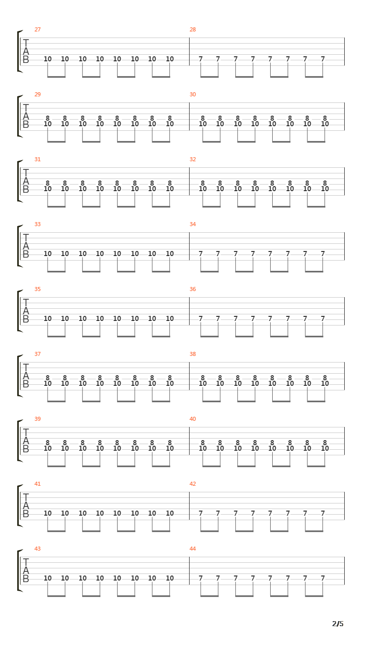 Slow Kill In The Cold吉他谱