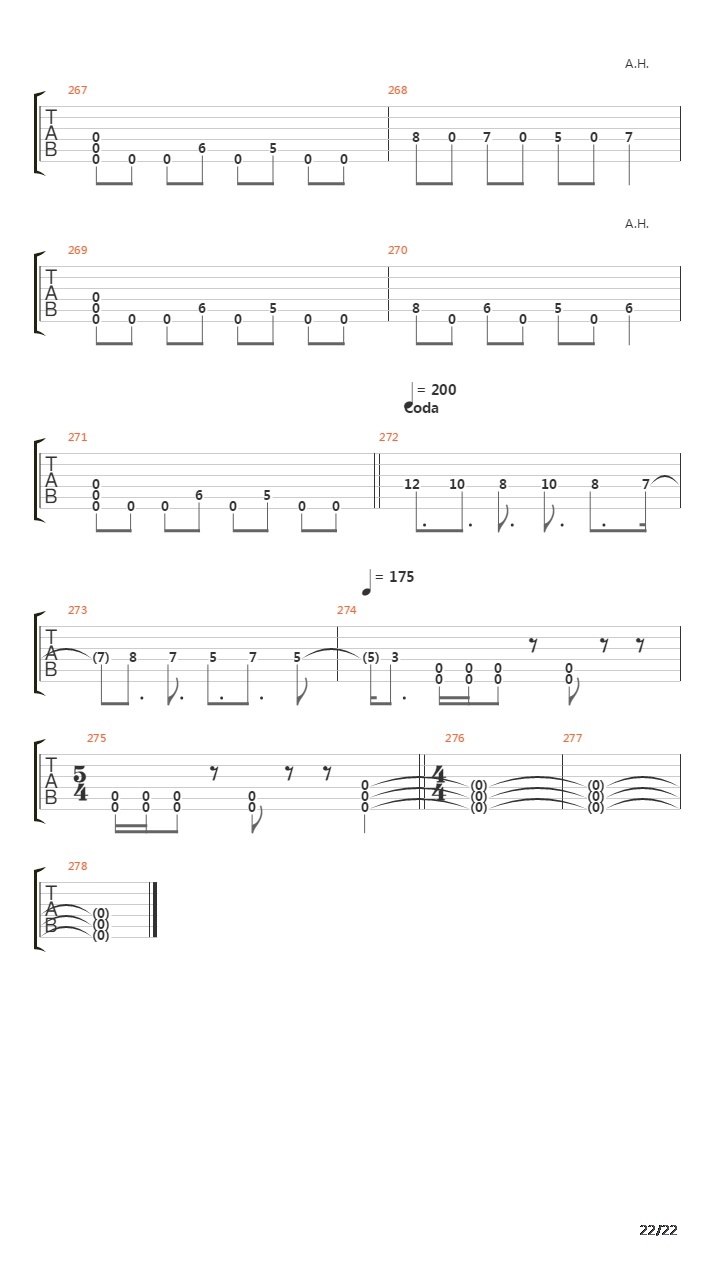 Funeral吉他谱