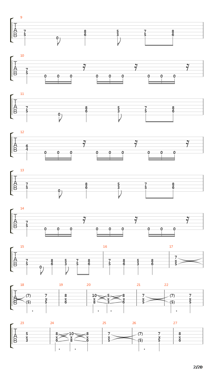 Funeral吉他谱