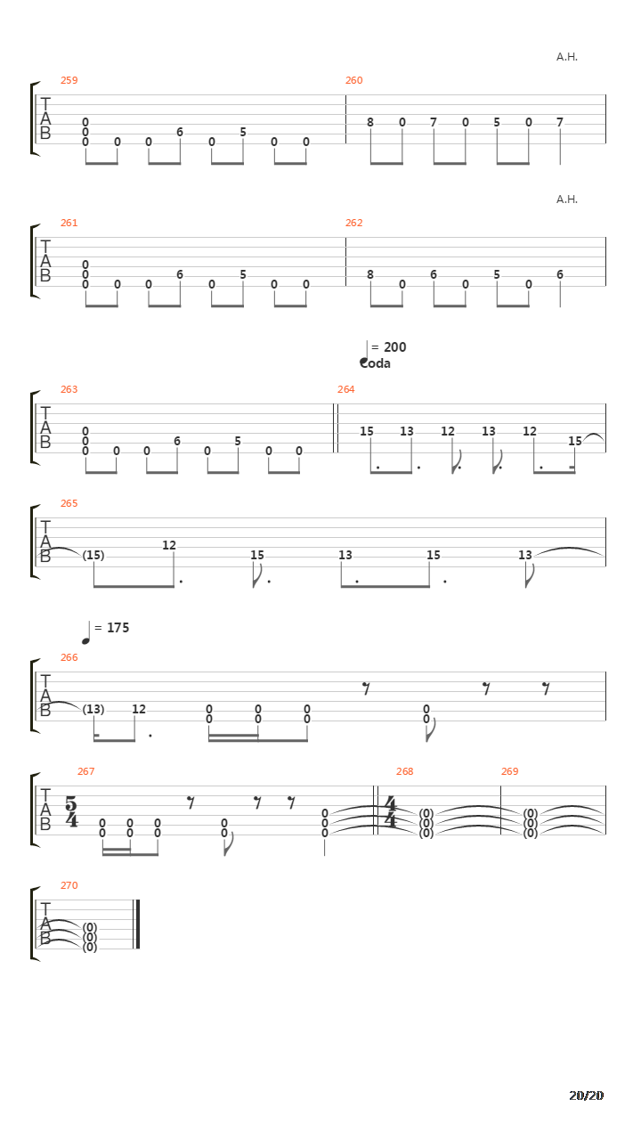 Funeral吉他谱