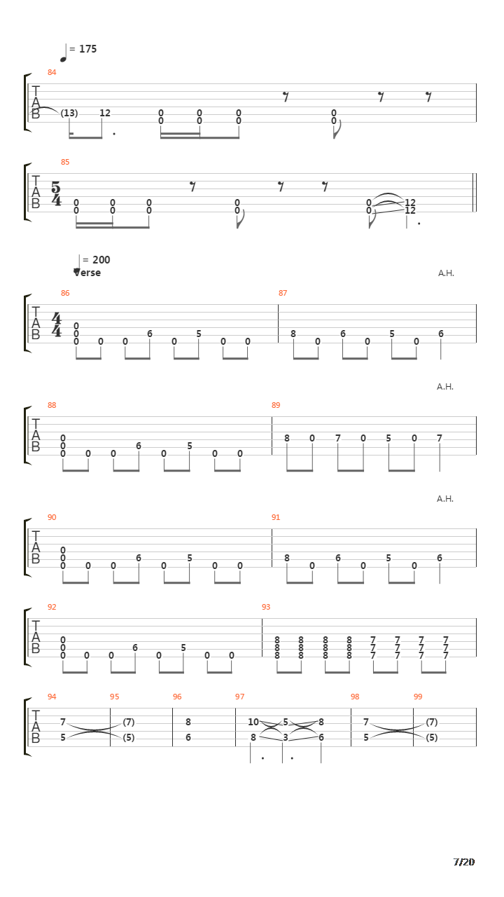 Funeral吉他谱