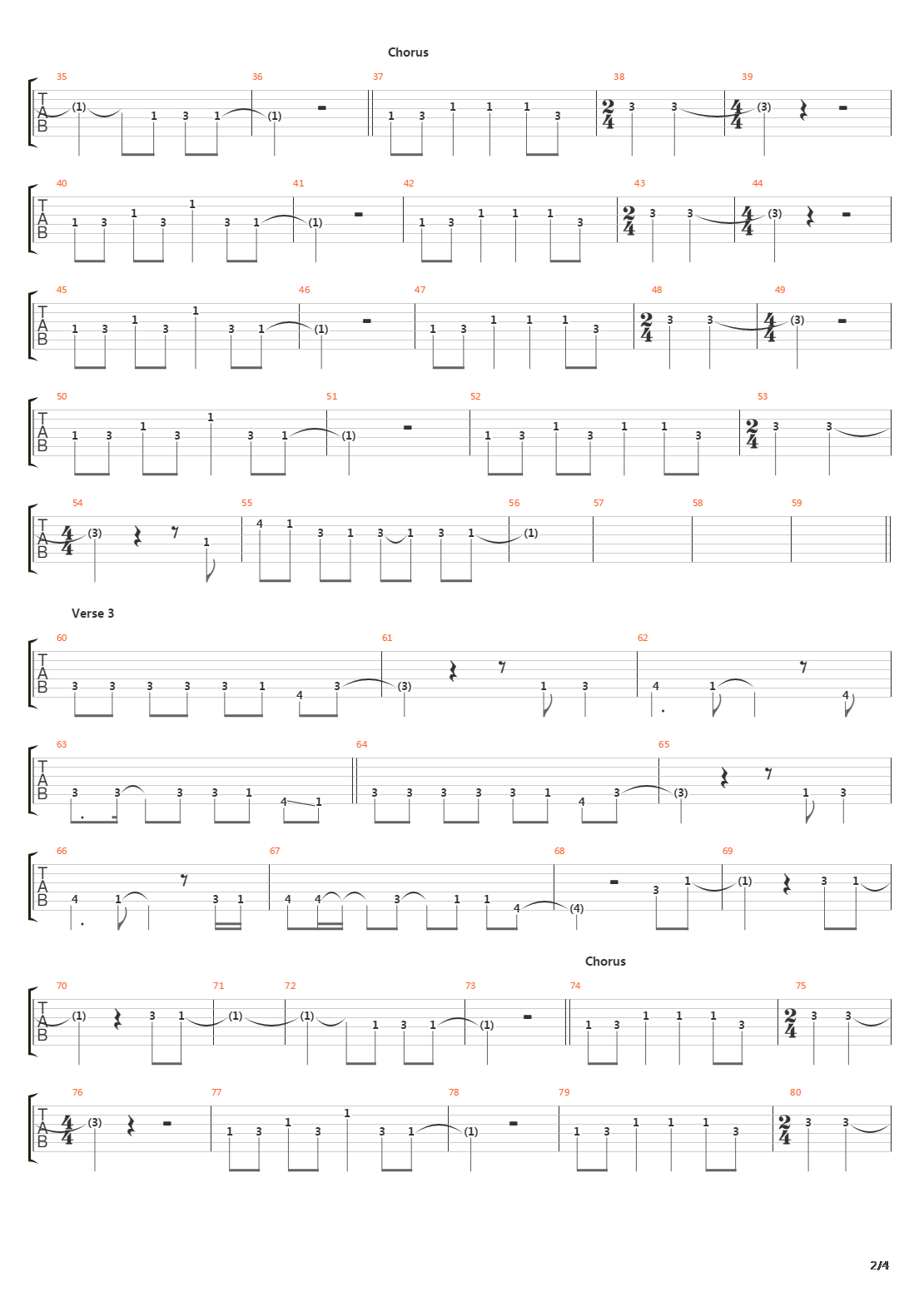 Straight Lines吉他谱