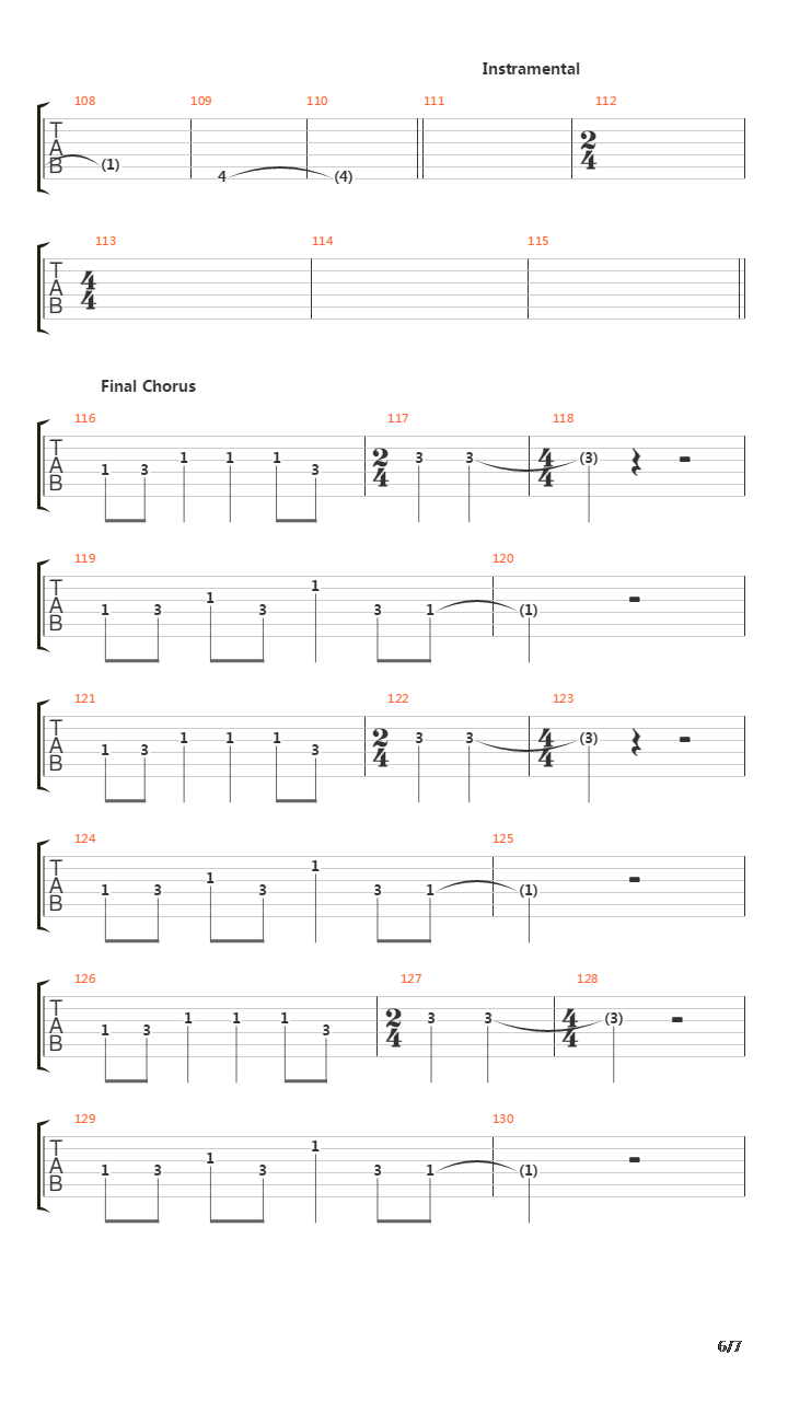 Straight Lines吉他谱