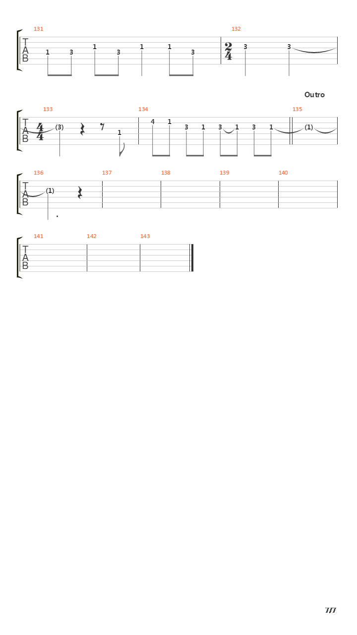 Straight Lines吉他谱