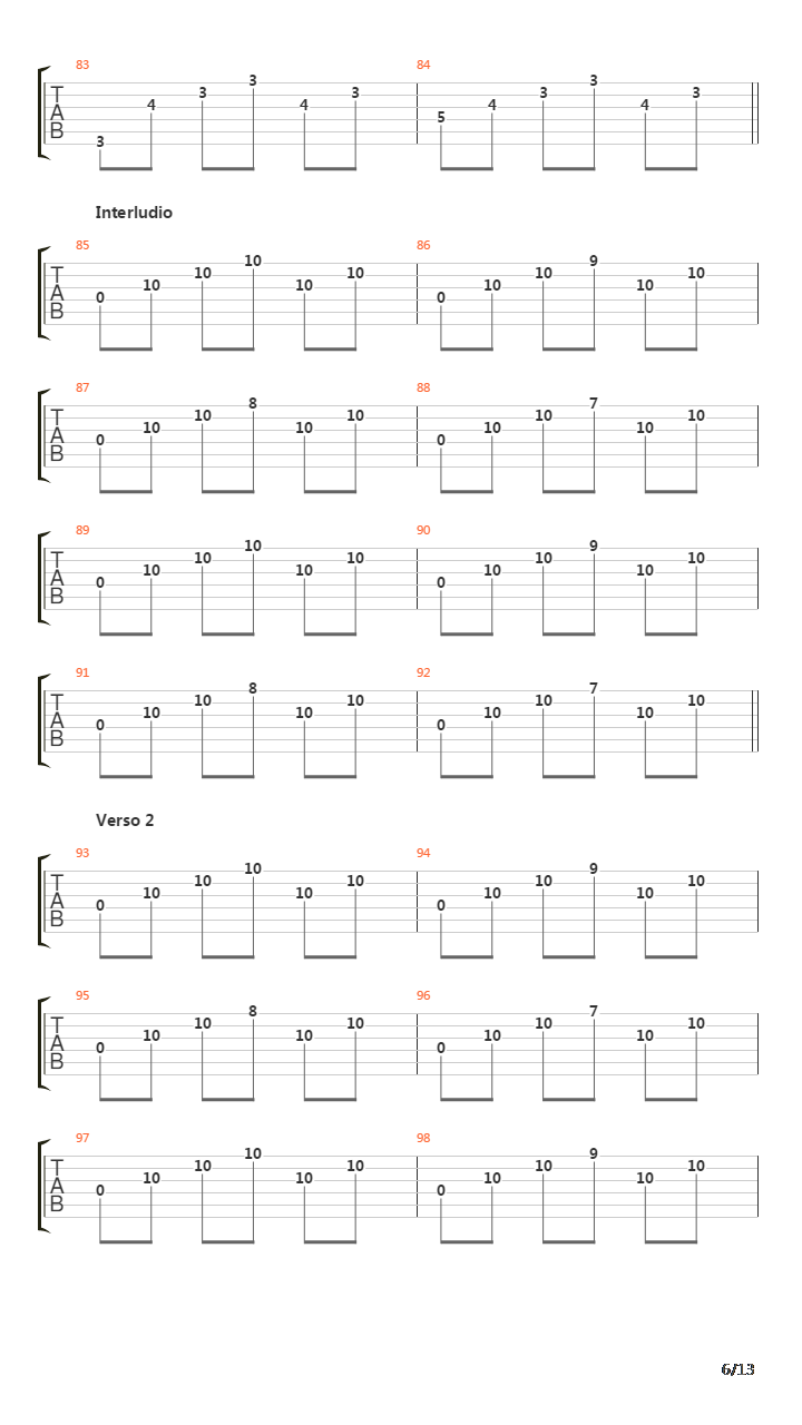 Ojala吉他谱