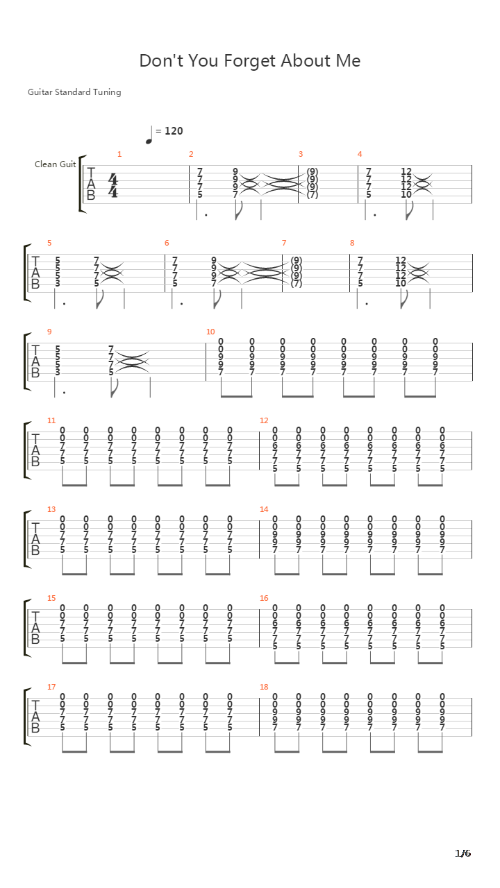 Dont You Forget About Me吉他谱