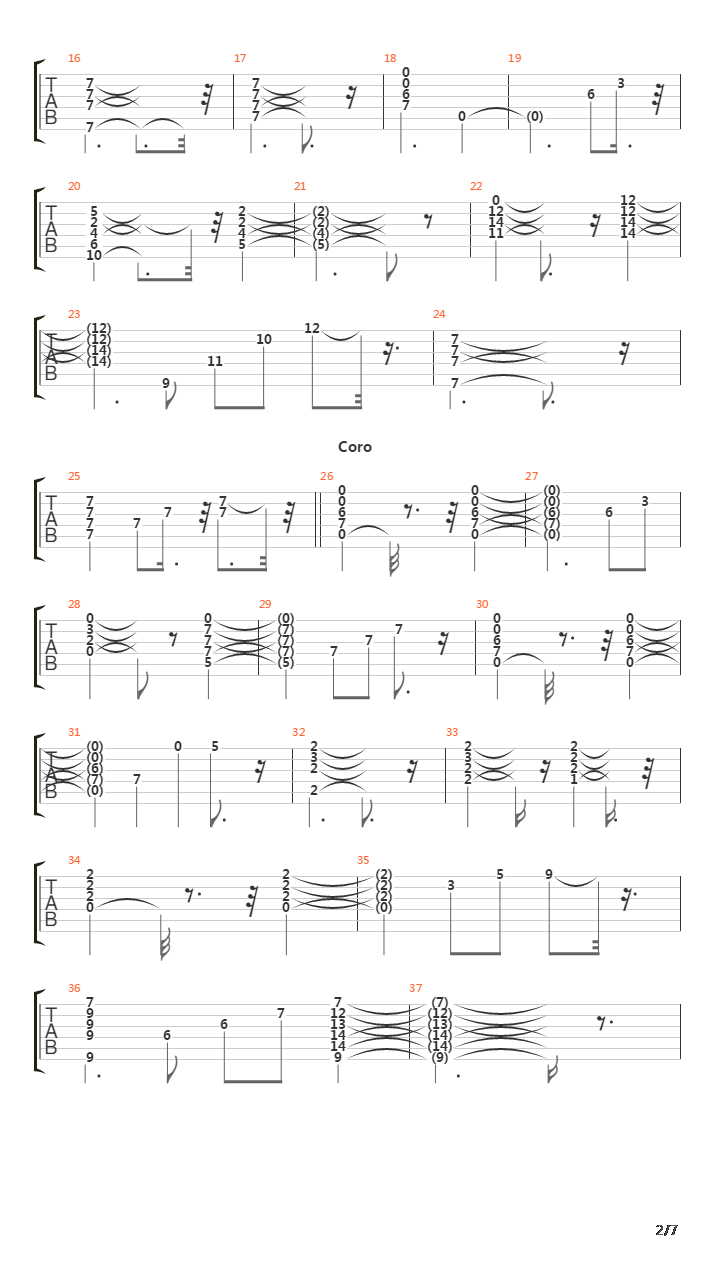 Kilometros吉他谱