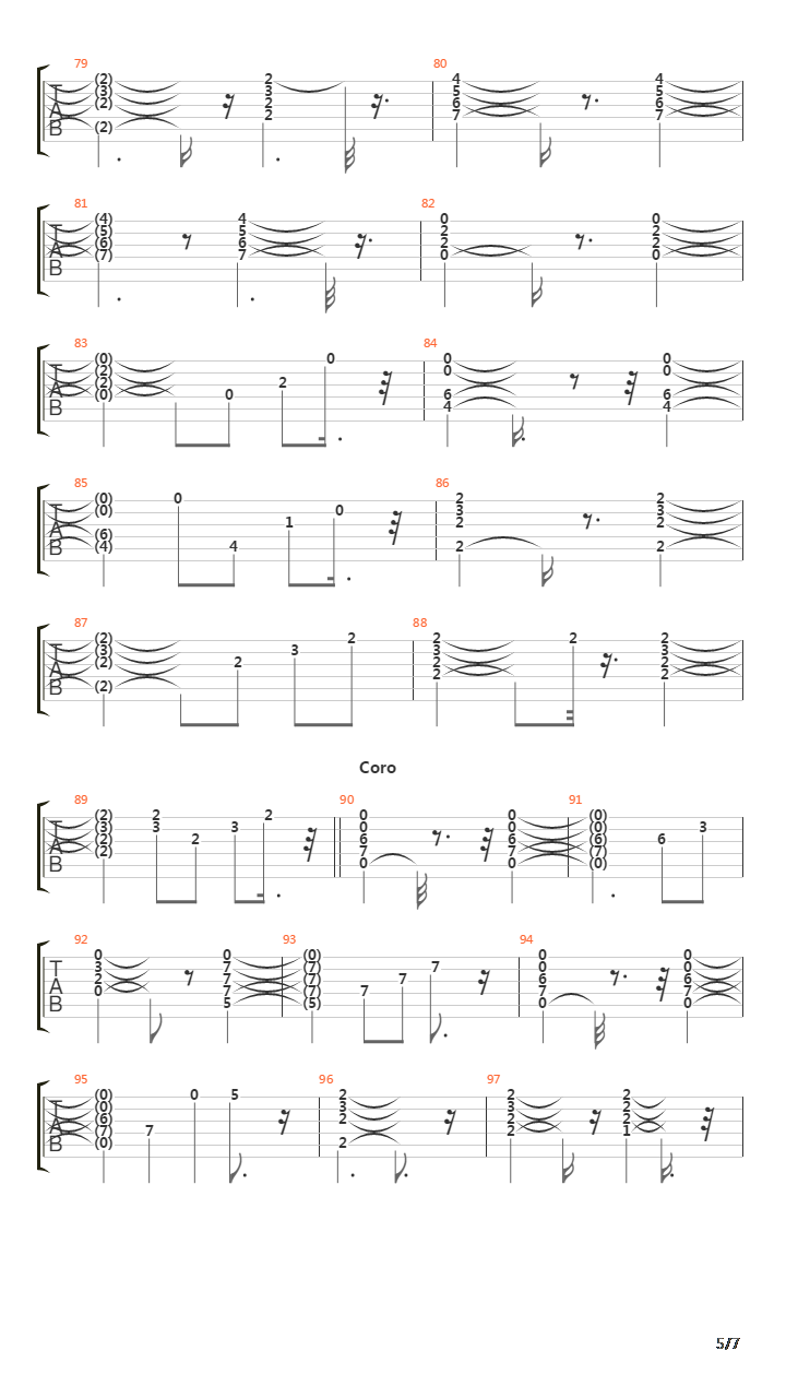 Kilometros吉他谱