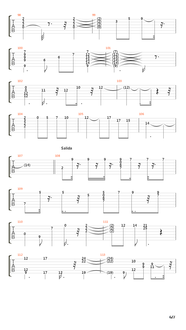 Kilometros吉他谱