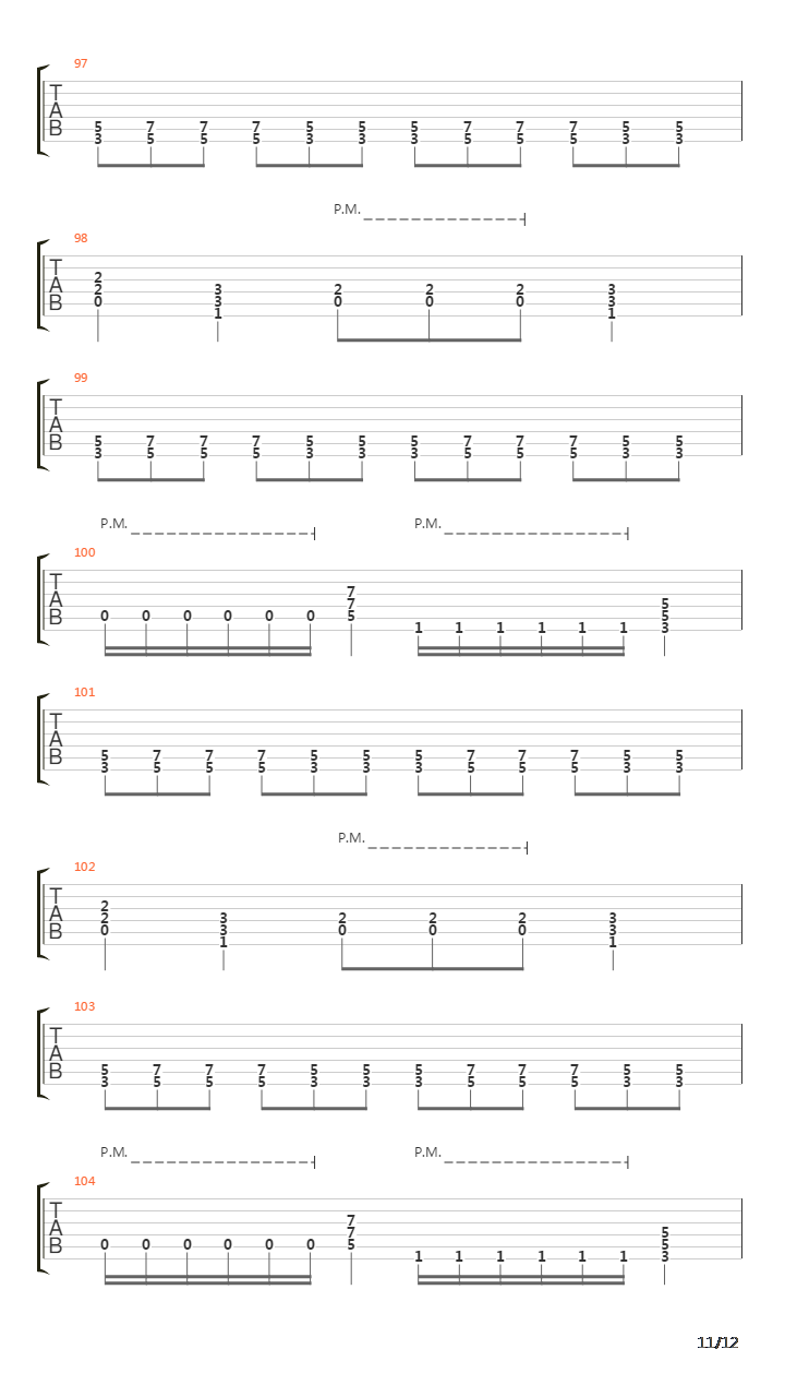 Written In Stone吉他谱