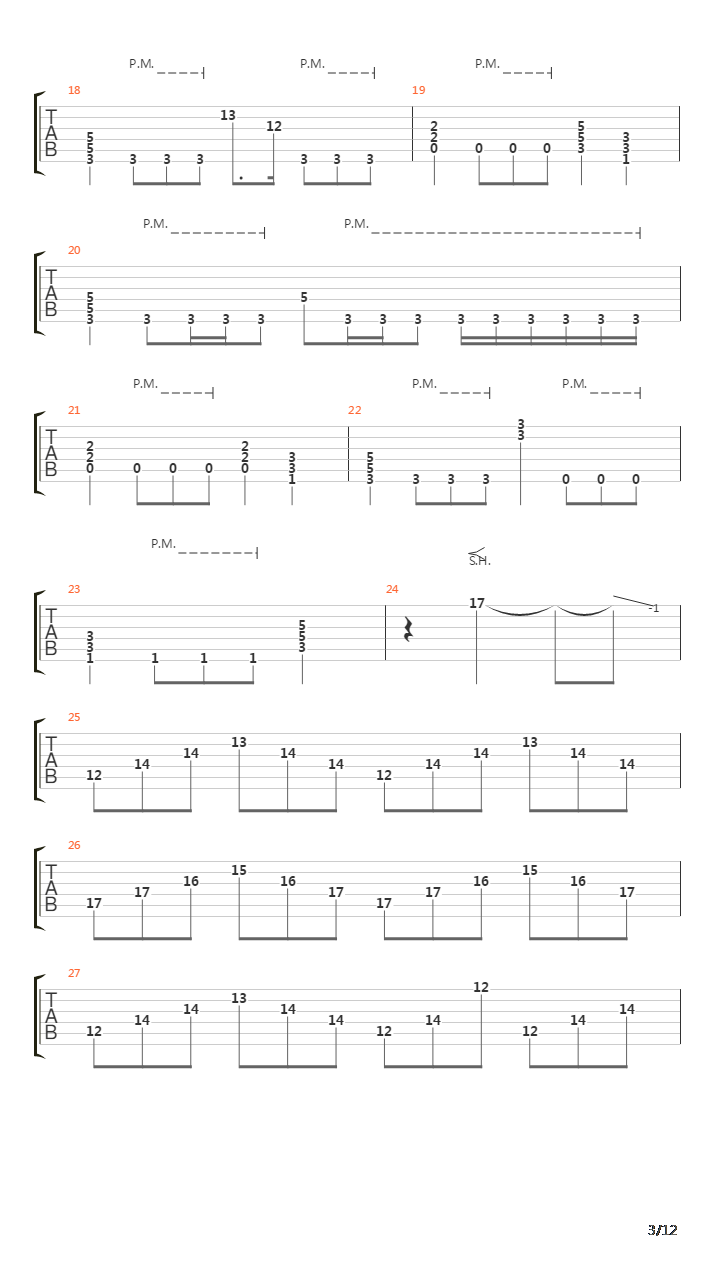 Written In Stone吉他谱