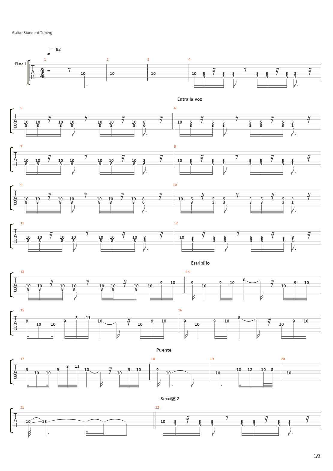 Galicia Canbal吉他谱