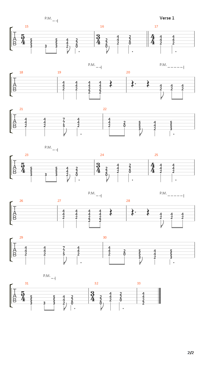 Meridian吉他谱