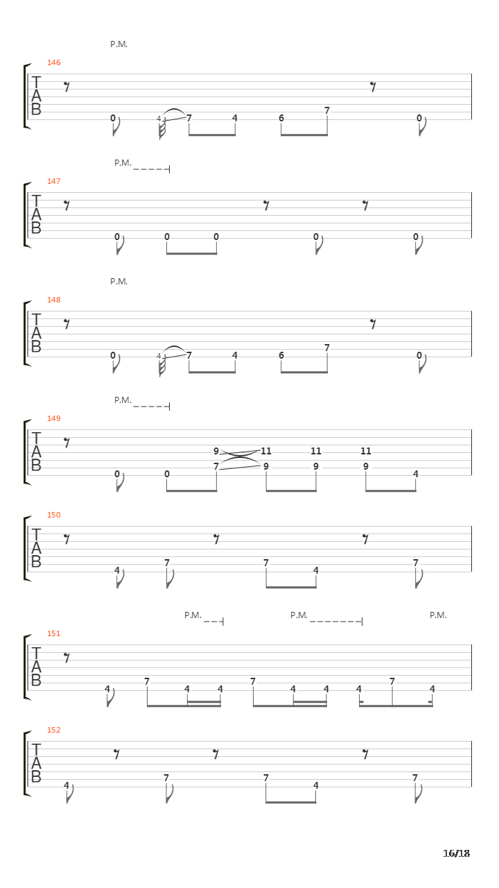 Orion吉他谱