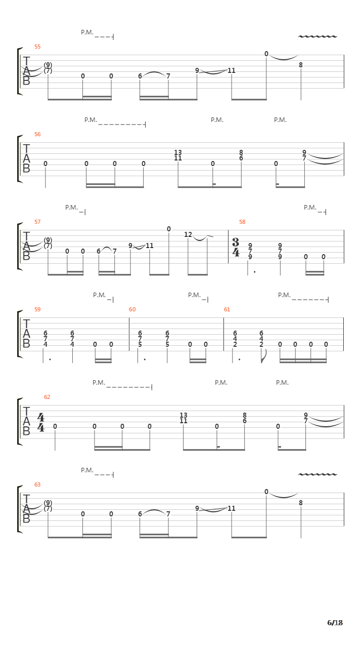 Orion吉他谱