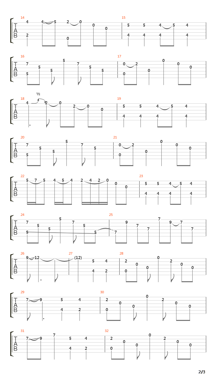 Elk River Live吉他谱