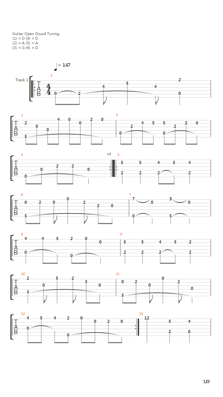Elk River吉他谱