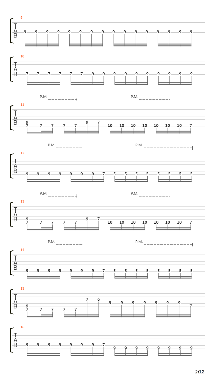 And Into The Flame吉他谱