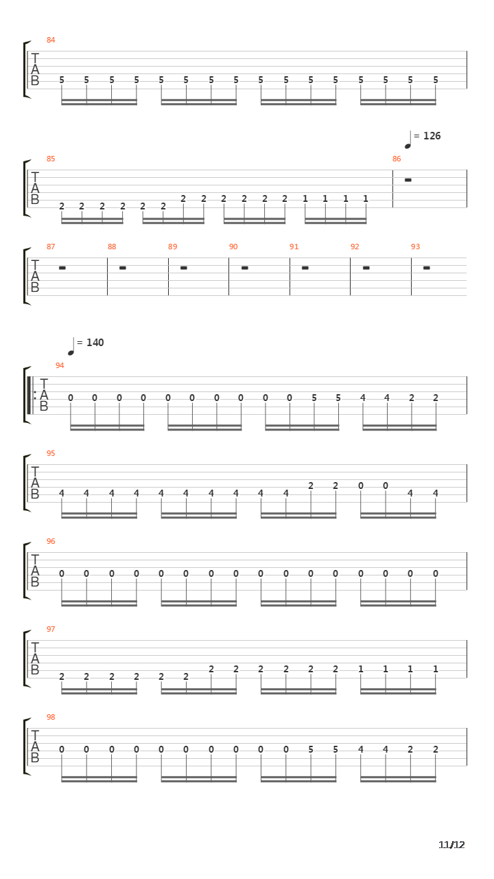 And Into The Flame吉他谱