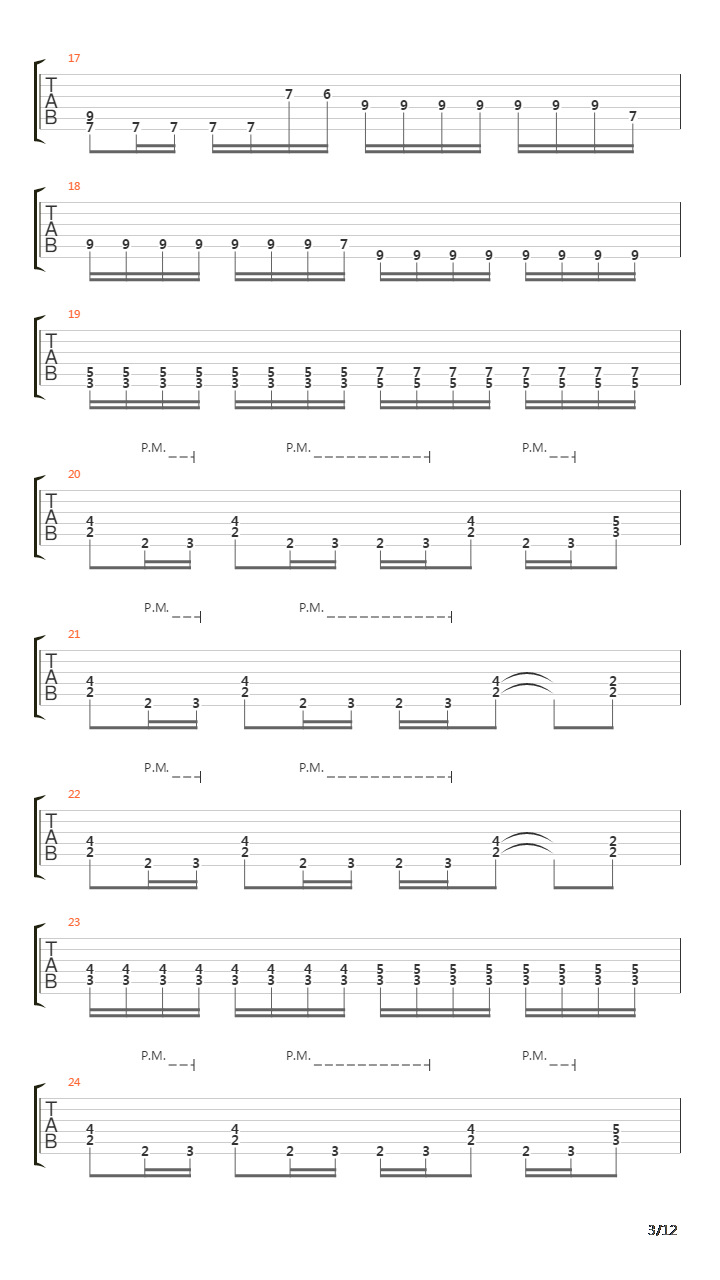 And Into The Flame吉他谱