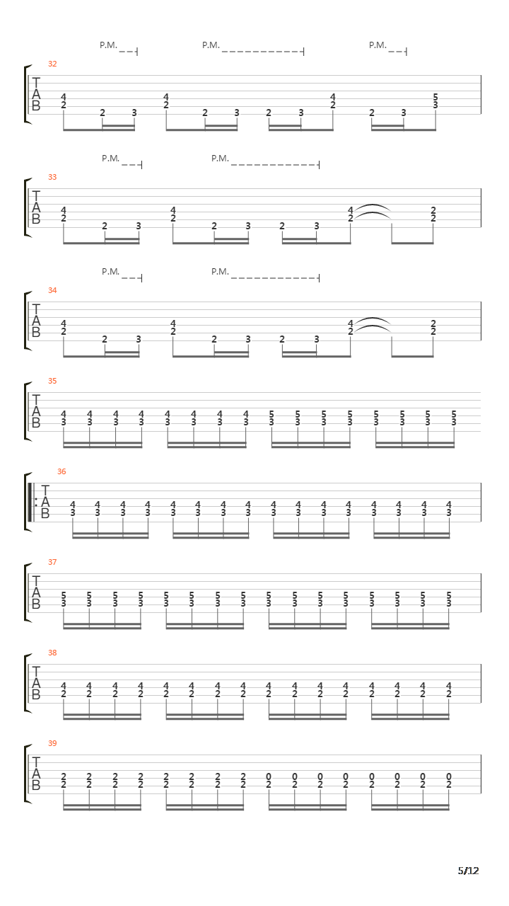 And Into The Flame吉他谱