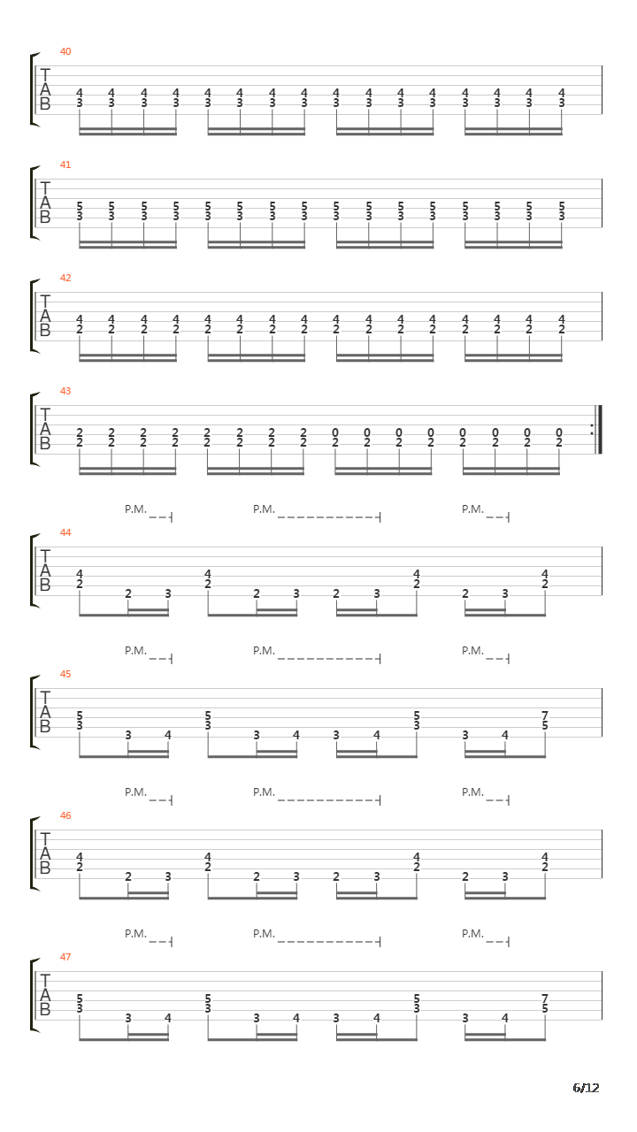 And Into The Flame吉他谱