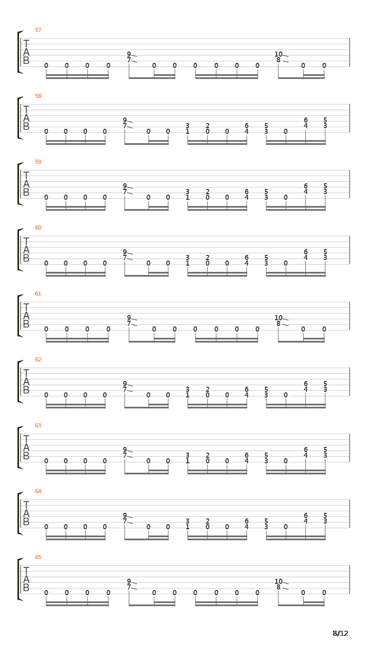 And Into The Flame吉他谱