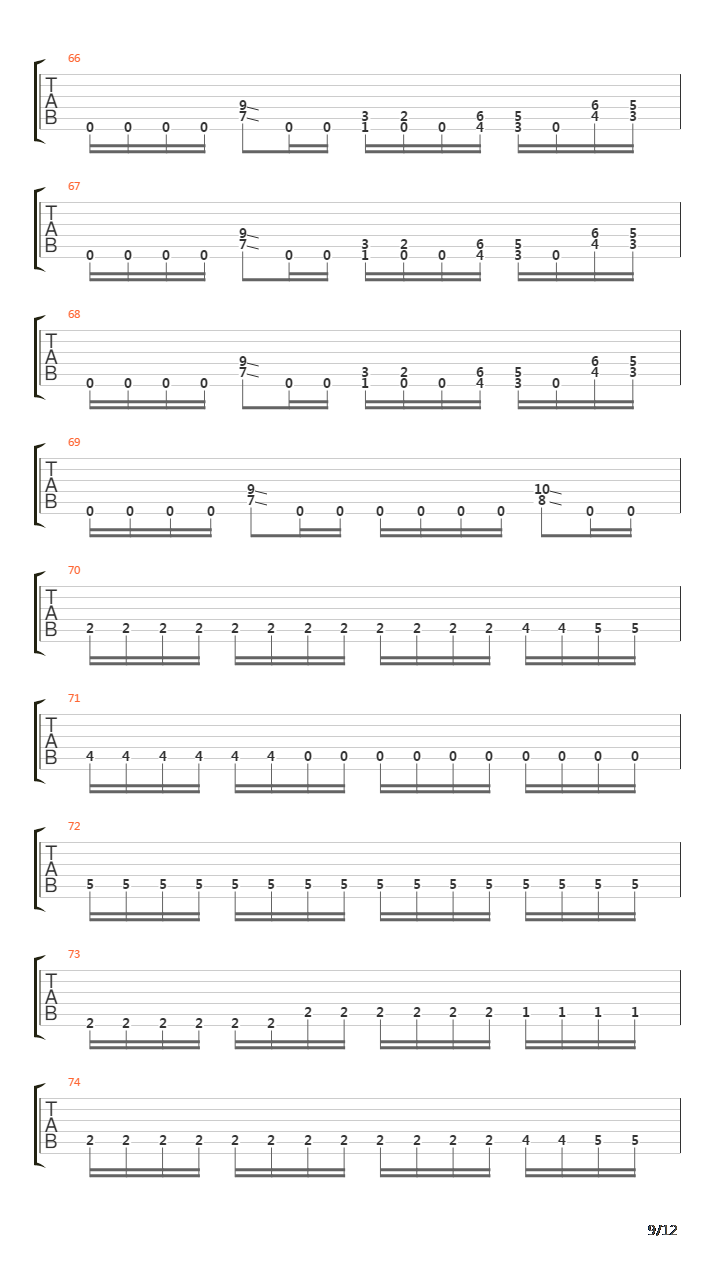 And Into The Flame吉他谱