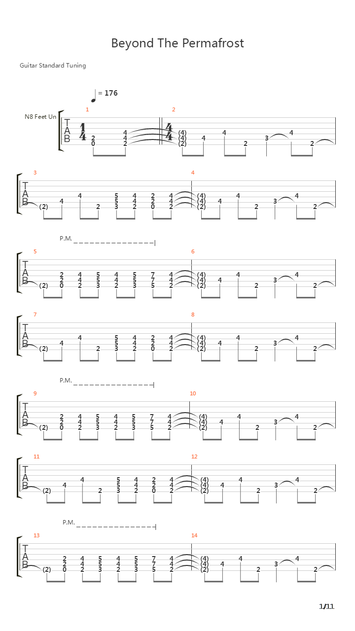 Beyond The Permafrost吉他谱