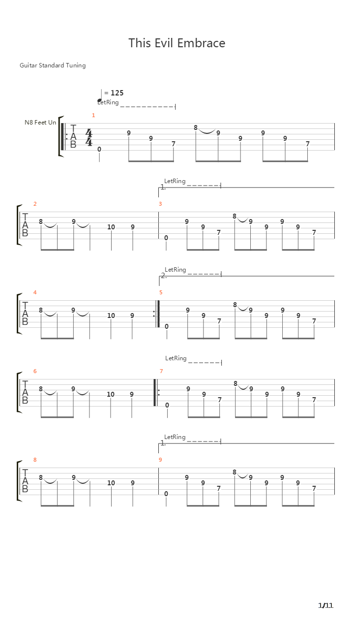 This Evil Embrace吉他谱