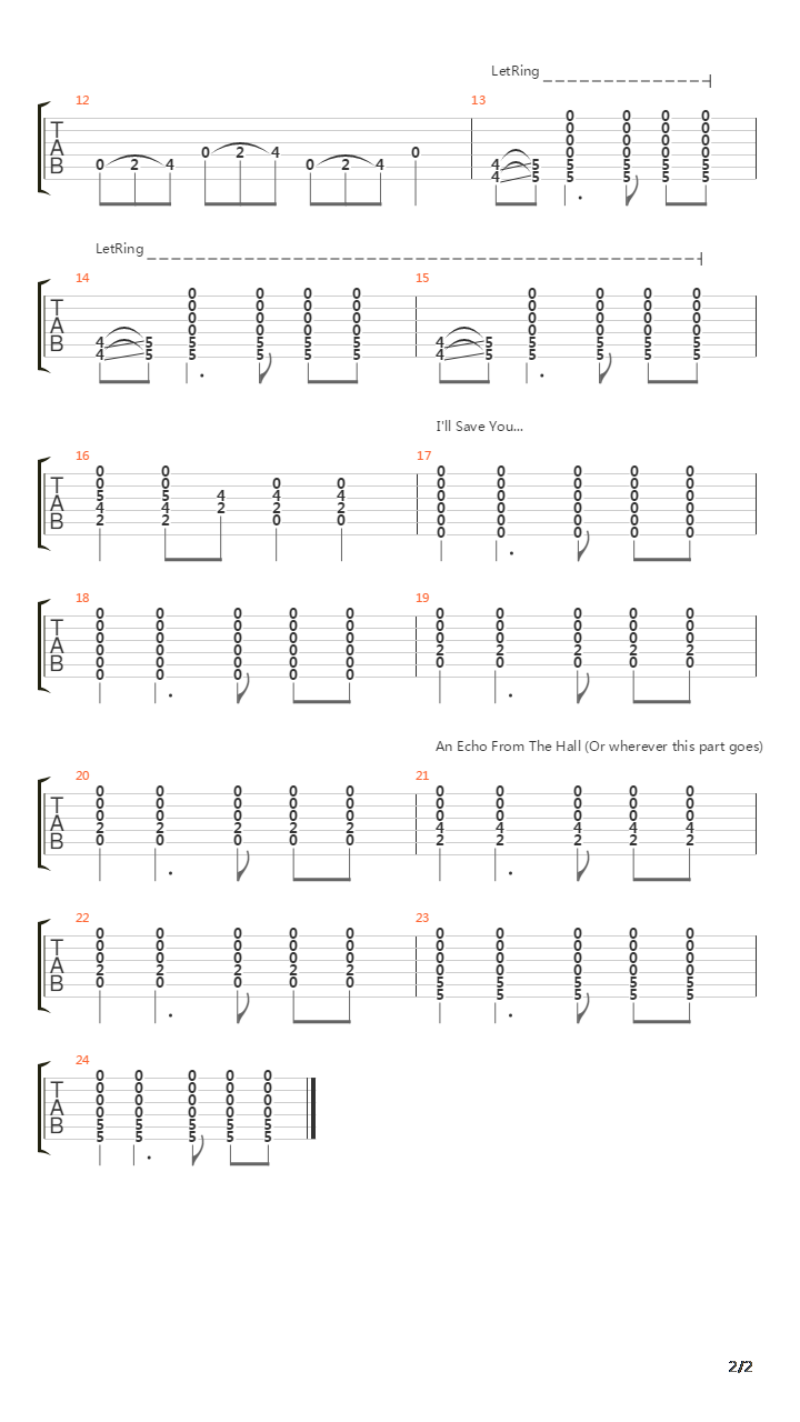 A Little Opera Goes A Long Way吉他谱