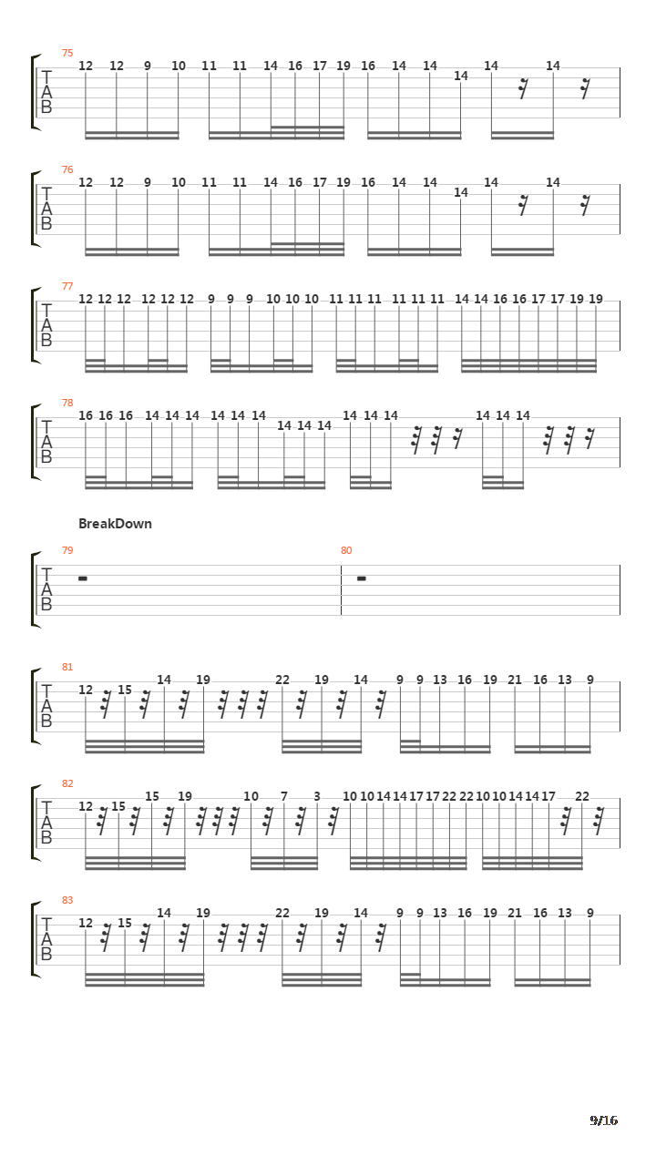 Kasta Sten吉他谱